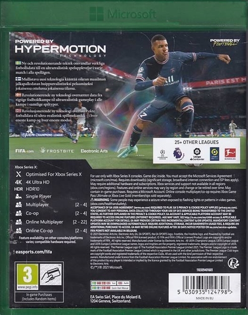 Fifa 22 - XBOX Series X (A Grade) (Genbrug)